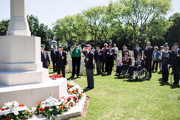 british veterans beny sur mer