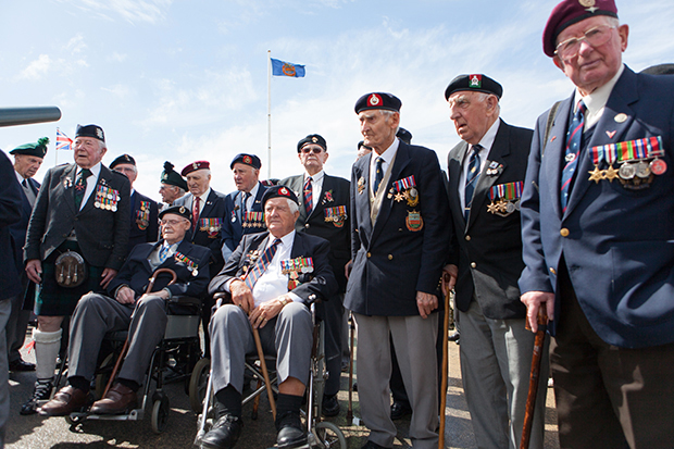 D-Day veterans Arromanches