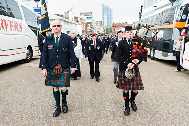 john millin leads d-day veteran parade