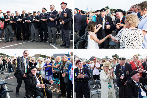 d-day veterans sing auld lang syne
