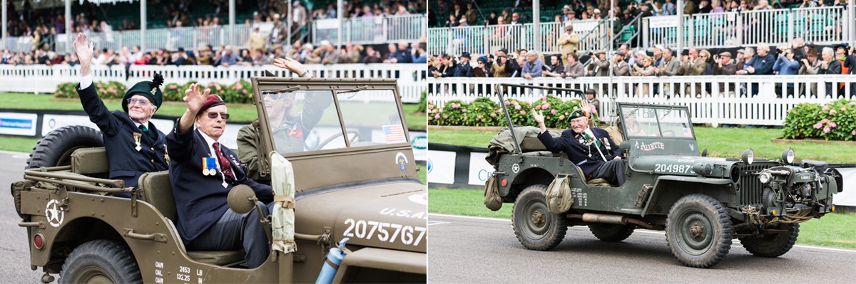 D-Day Veterans on Goodwood racetrack