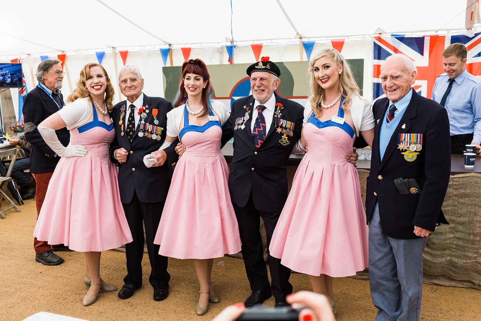 D-Day Veterans and Candy Girls at Goodwood Revival
